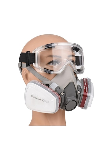 Solunum Cihazı Yarım Yüz Parçası 6200 Gaz Maskesi