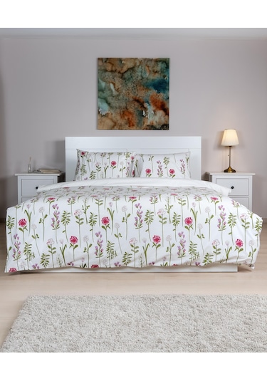 Cotton Collection Tek Kişilik Nevresim Seti Fleur Renkli