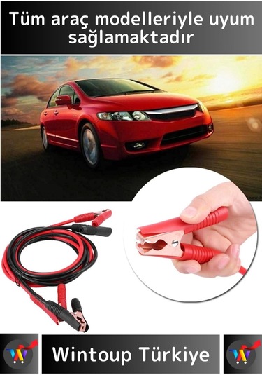 Premium Seri %100 Bakır Kalın Kablo 1200 Amper Güçlü Oto Acil Akü Takviye Hızlı Şarj Kablosu