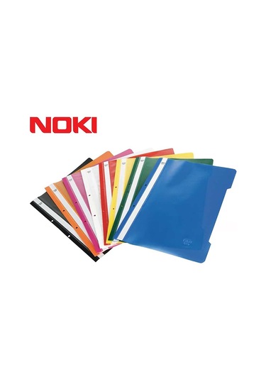 Noki Telli A4 Plastik Dosya Mavi 50 Li 2 Paket 100