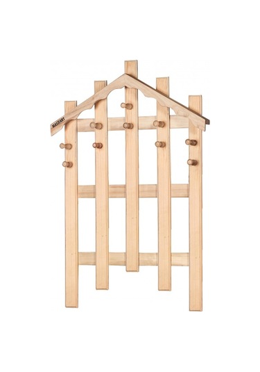 Masifart Jocasta Çam Çatılı Askılık Cilasız Ham Ahşap