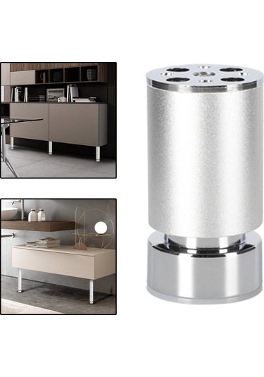 Suntek Magideal Kanepe Ayakları Sağlam Alüminyum Gümüş-6cm