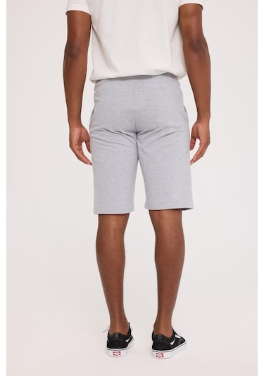 The Crow Tango Sweatshort Gri Melanj Polyester Pamuk Şort Gri Melanj