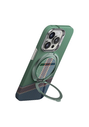 Benks Magnetik Özellikli 360 Dönebilen Passion Green 600d Kevlar Tasarımlı Parmak Ring Stand Yeşil