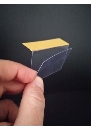 10 Adet Pvc Yapışkanlı Etiketlik Dik Açılı 6 x 4 CM Raflar İçin