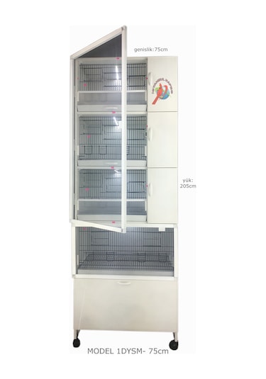 İstanbul Kafes Model 1Dys Pvc Kuş Dolabı
