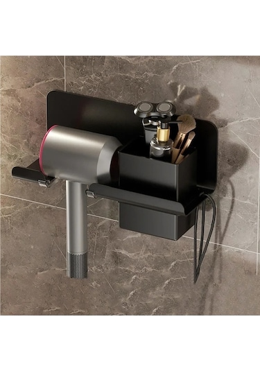 Jialan Saklama Kutusu Dayanıklı Alüminyum Alaşım Saç Kurutma A Siyah