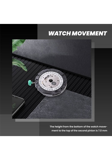 Xurunkeji Ayar Kolu 4,5 Saat Takvim Pozisyonu İle Miyota Os20 Kuvars Saat Hareketi İçin Uygundur Diğer