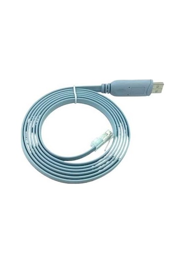Fortunelane Usb Uzantısı Rj45 Konsol Kablosu 1.8m Ft232r Chip Rs232 Değiştirici H3c Yönlendirici Kablo