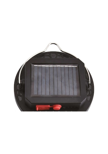 Karia PT-2028 USB ŞARJLI SOLAR KAMP LAMBASI Siyah