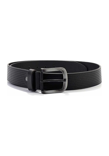 Bambi Siyah Leather Erkek Kemer U08657041503 Siyah