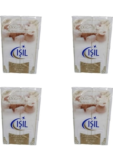 Işıl Doğal Saf Kaynaklı Katı Sabun 4 x 200 G 4 Paket