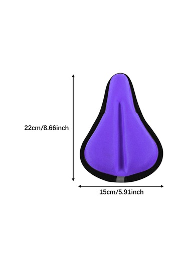 Homyl Çocuk Bisikleti Koltuk Minderi Kılıfı Hafızalı Mor