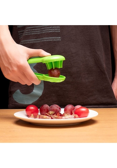 Üzüm Dilimleyici Elverişli Ev Blueberry Çilek Dilim Mutfak Araçları Yeşil Yeşil