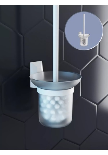 Kleber Duvara Monte Tuvalet Fırçası Ice, Tuvalet Fırçası 208966428 Beyaz