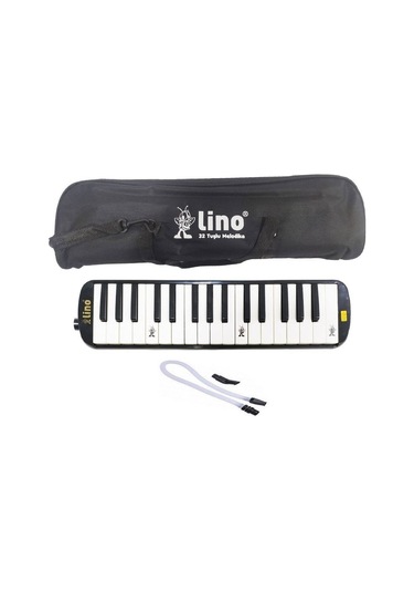 32 Tuşlu Melodika Siyah Çok Renkli