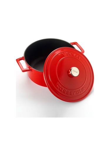 Lava Döküm Yuvarlak Tencere. Folk Çap(Ø)22cm.