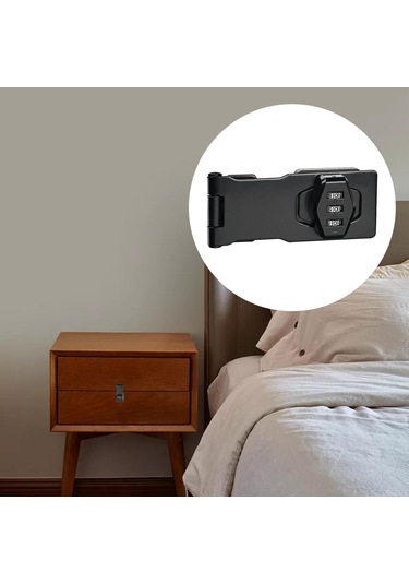 Homyl Dolap Kapı Kilidi Dosya Dolabı Posta Kutusu Için Siyah