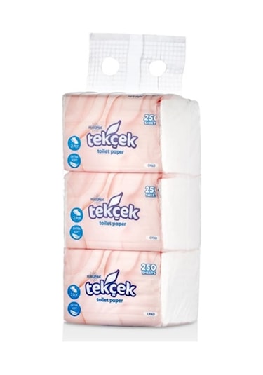 Rulopak Tekçek Tuvalet Kağıdı 3Lü Paket Çok Renkli