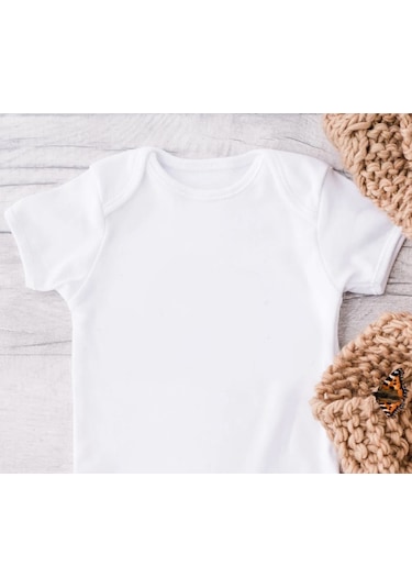 Sema Baby Prematüre Yarım Kol Penye Çıtçıtlı Badi - Beyaz