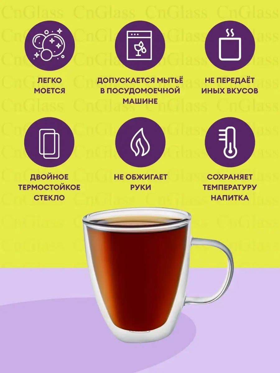 Cnglass 500 Ml Çift Duvarlı Büyük Kahve Bardağı 21506841 Beyaz