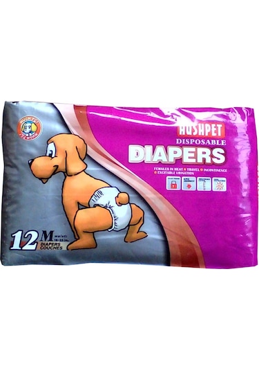 Hushpet Yapışkanlı Köpek Çiş Bezi 12'li M Boy 45 x 63 CM