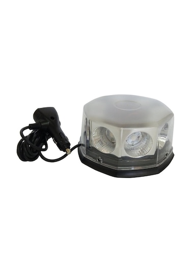 Space Mıknatıslı Tepe Lambası Cree Ledli Yuvarlak Kırmızı Mavi 12v / Laık110