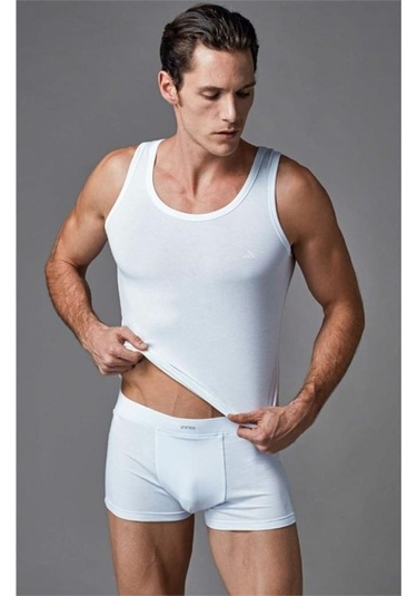 Eros Ers104 Erkek Atlet+Boxer - Beyaz