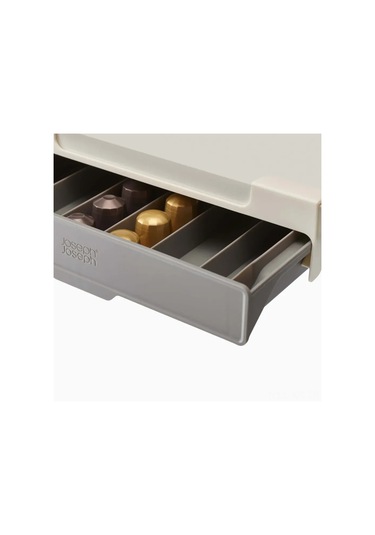 Xiyyadms Mutfakta Kolay Kurulumlu Kahve Kapsülü Çekmecesi, 30 Kapsül Kapasiteli Bej