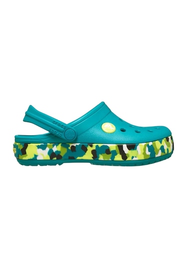 Crocs Crocband Glow Confetti Çocuk Terlik Yesıl
