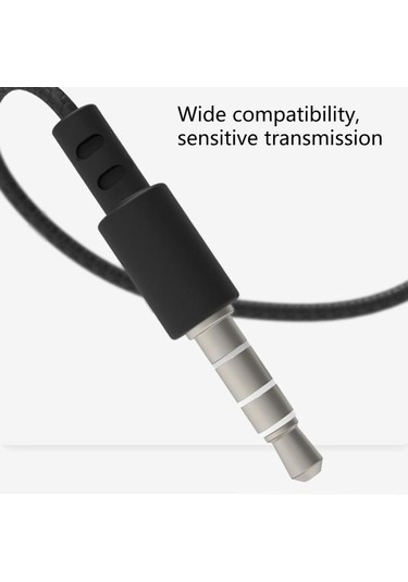 Yaratıcı Kablolu Kulaklık Darbeye Dayanıklı Tel Kontrolü Kayıpsız