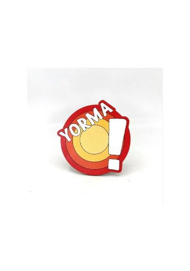 Yorma Baskılı Ahşap Bardak Altlığı