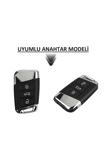 Skoda Uyumlu Superb Silikon Anahtar Kılıf. Anahtar Kabı (533280102)