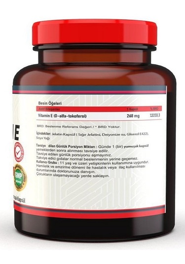 Nevfix Vitamin E 100 Kapsül + Hap Kutusu