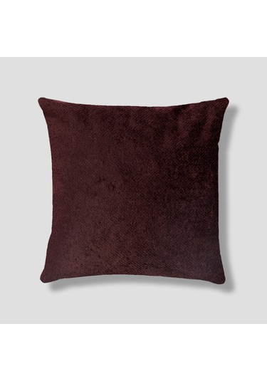 Sezyon Toya Desenli 50x50 Bordo Kırlent Kılıfı Bordo