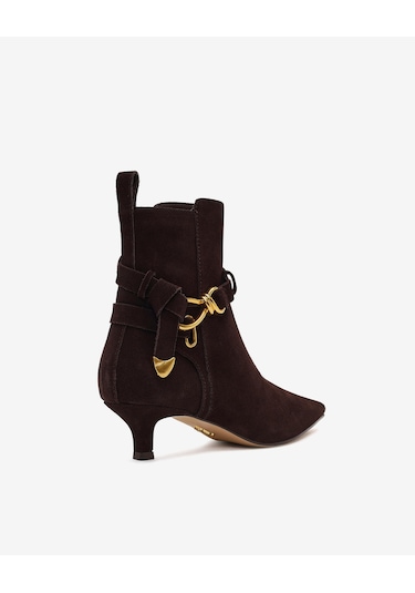 Steve Madden Roller Brown Sued Kadın Kahverengi Topuklu Bot Roller-brown