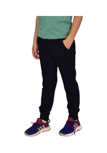 Çocuk Eşofman Altı Paça Manşetli Kız Erkek Bgl-st04726 Siyah