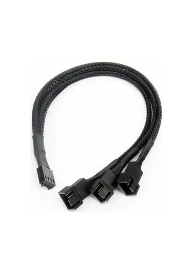 1 To 3 Çoğaltıcı 25cm Fan Uzatma Kablosu Y Tip 4 Pin 3 Pin Bilgisayar Kasa Anakart Ekran Kartı Soğut