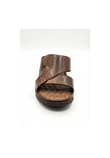 Kahverengi Erkek Hakiki Deri Terlik 713.2013 Kahverengi