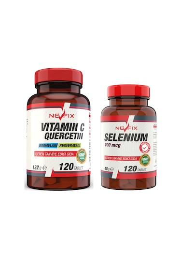 Vitamin C 1000 MG 120 Tablet Selenyum 200 Mcg 120 Tablet
