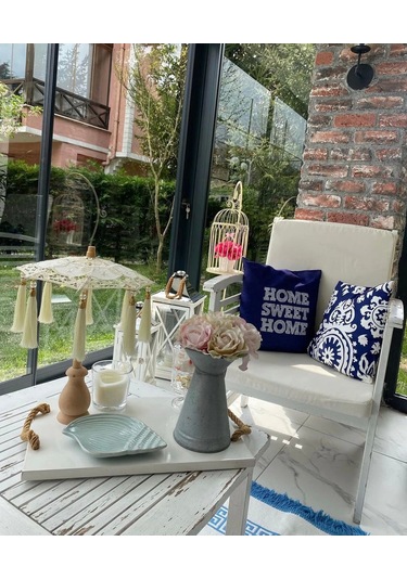 Masaüstü Dantelli Dekoratif Sunum Bali Şemsiyesi