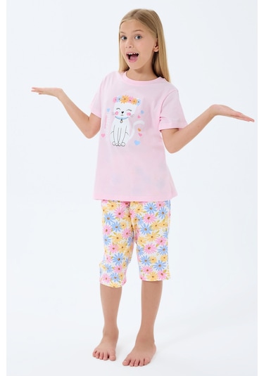 Rolypoly Kız Çocuk Pembe Kapri Takım 5274-49670 Pembe