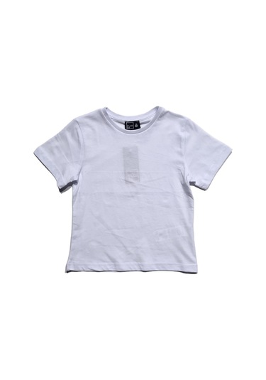 Ekru Çocuk T-shirt Kız Erkek Unisex %100 Pamuk Ekru