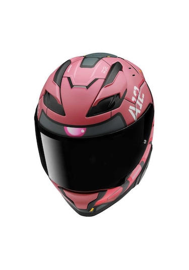 Hjc F71 Zaku Bandai Namco Mc1sf Motosiklet Kaskı Pembe