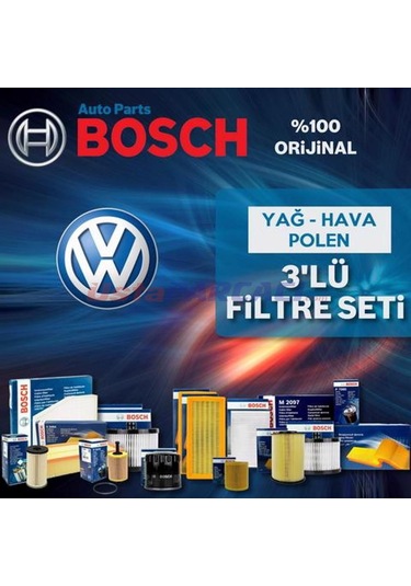 Vw Golf 4 1.6 Bosch  Filtre Bakım Seti 1998-2006 (495301568)