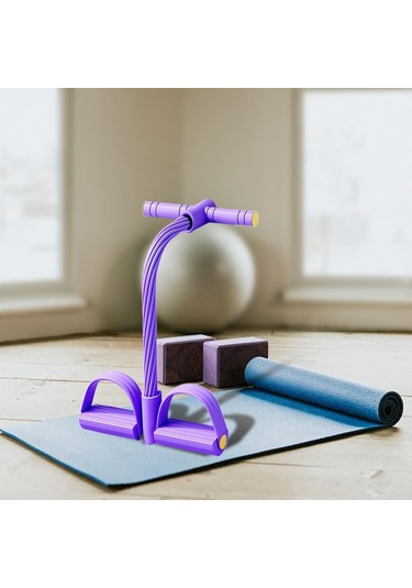 Suntek Omuz Kol Bel Için Pedal Direnç Bandı Çok İşlevli Menekşe