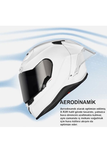 Nexx X.R3R Zero Pro 2 Kapalı Motosiklet Kaskı Siyah