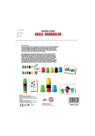 Akıllı Bardaklar Pratik Bardaklar Zeka ve Hafıza Oyunu