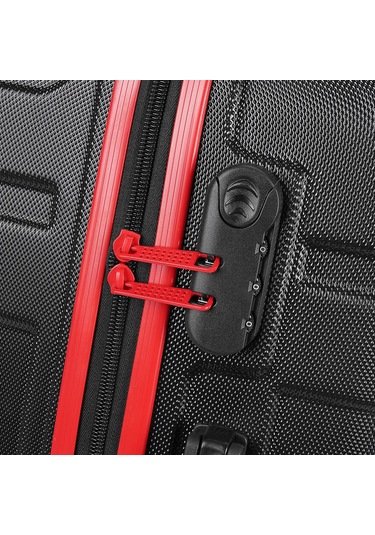 Wexta Wx-1002 Stl Serisi Siyah /kırmızı Büyük Boy Stl Series Valiz Kırmızı