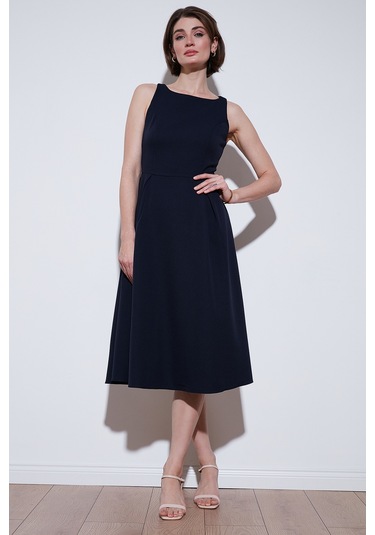 Lela Bayan Elbise 6051963 Lacivert Lacivert